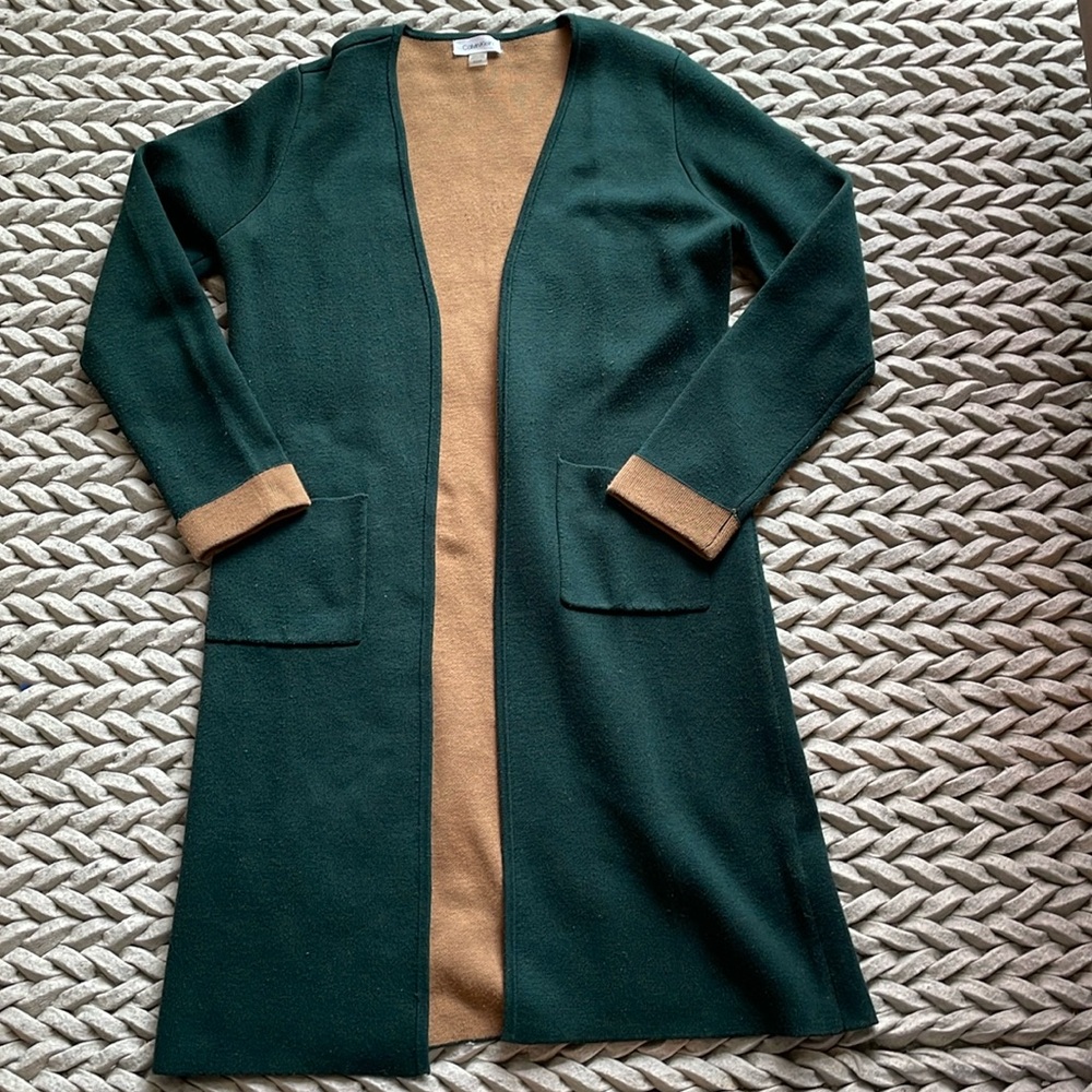 Long Forest Green Cardigan